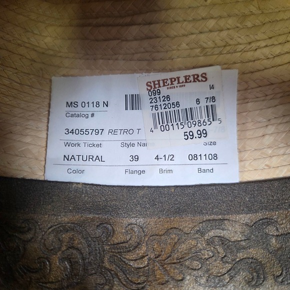 Vintage Larry Mahan's Collection by Milano Cowboy Hat Size 6 7/8" Made in USA - Picture 15 of 16